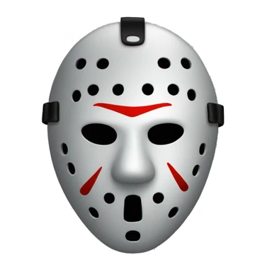 Friday the 13th mask sticker
