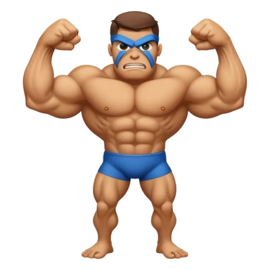 fullbody one-eye giant cyclope flexing muscles sticker