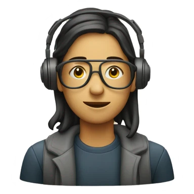 personne enregistrant un podcast sticker