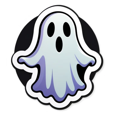 Scarey ghost sticker