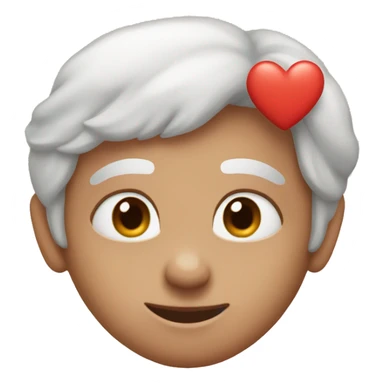 Pastel red colored heart sticker