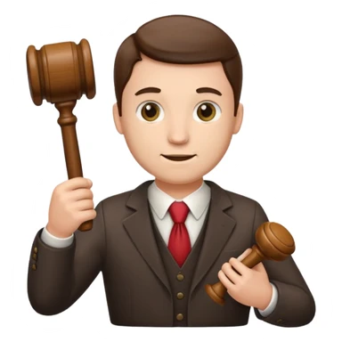 auctioneer with gavel selling house sticker