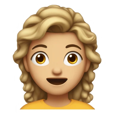 surprised girl sticker