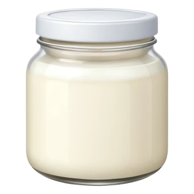 plain yogurt in a jar sticker