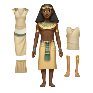 clothes from ancient egypt  sticker