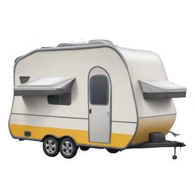 camper with door on left hand side and awning sticker