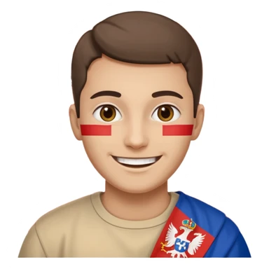 make me a emoji with serbian empire a  f sticker