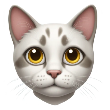 cat with hart eyes sticker