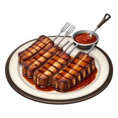 grilling rib ticklers sticker