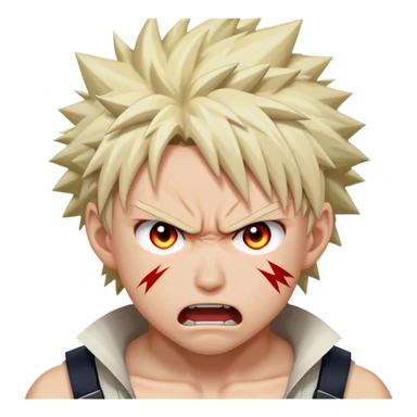 Katsuki Bakugo angry sticker