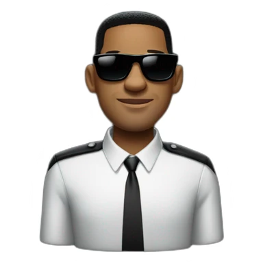 men in black will smith with sunglasses sticker