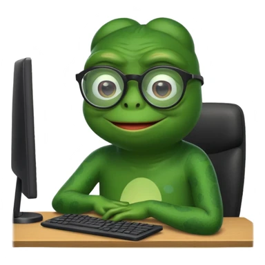 pepe the frog computer  sticker
