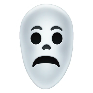 ghost face mask sticker