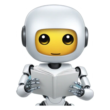 Ai robot reading report sticker