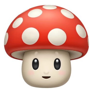 Button mushroom sticker
