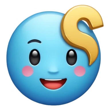 Emoji de verificación azul de tik tok pero que no salga la puntita de la verificación de la tilde que salga todo redondo  sticker