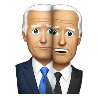 Trump biden shoulder to shoulder sticker
