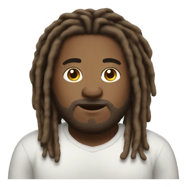 plus size man with dreads full body sticker