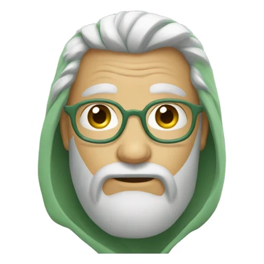 Sage green heart emoji sticker