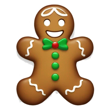 christmas gingerbread with snowflakes sticker