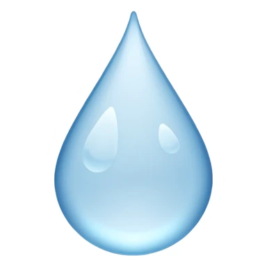 Gota de agua color blanco sticker