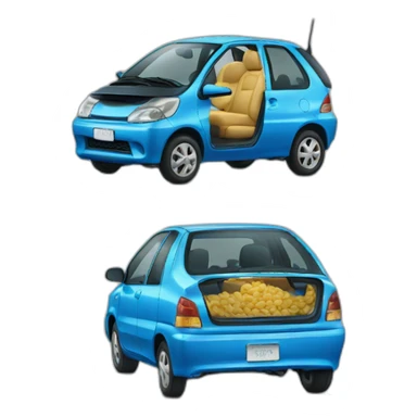 Toyota aigo azul sticker