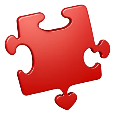 Autism puzzle piece with a heart on it sticker