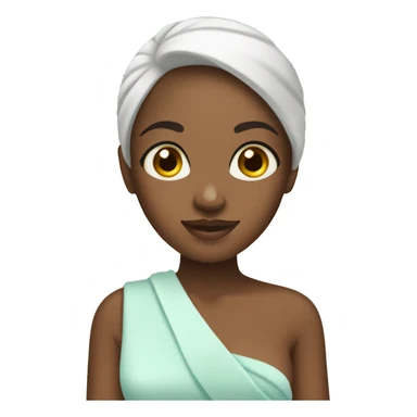 Girl on spa day sticker