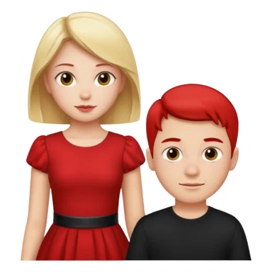 Wow good now just change the colour of dress girl red boy black sticker