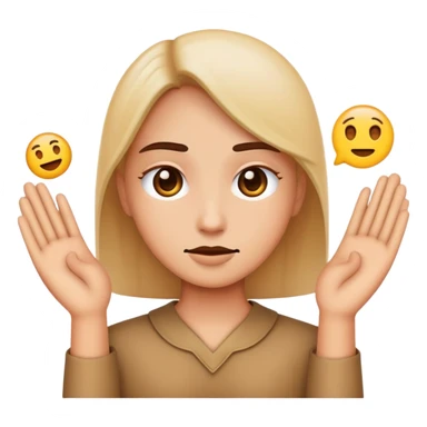 Emoji judging sticker