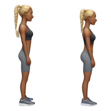 Woman in gym clothes doing glute bridge sticker