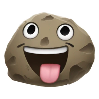 Pebble from dandy's world (Pet rock, dog.) sticker