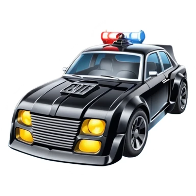 Haunted Darth Vader’s ice cube race car with bright white headlights and light saber bumpers  sticker