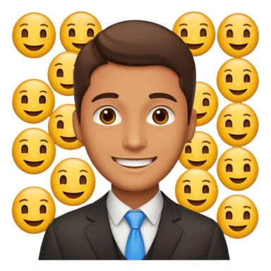 sales worker 30 faces of emojis sticker