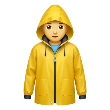 yellow raincoat for women (just the jacket without a woman in it) sticker