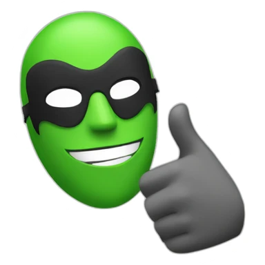 the mask thumbs up sticker