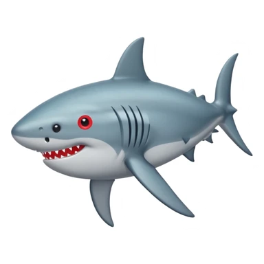 Tiburón con ojos de corazon sticker