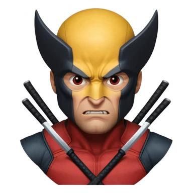 Wolverine from Deadpool & Wolverine movie sticker