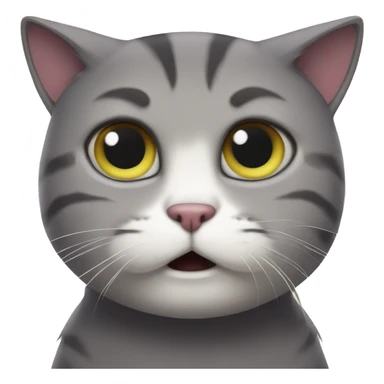 the cat from the meme boo got scared don't be afraid sticker