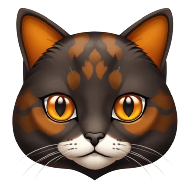dark tortoiseshell cat sticker