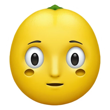 lemon with no face sticker