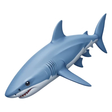 A shark with three legs wearing blue Nike shoes sticker