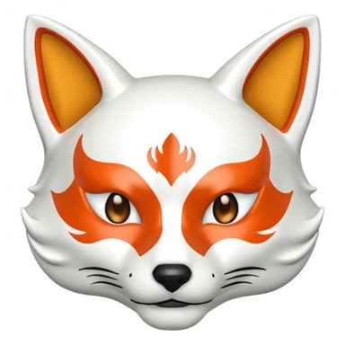 kitsune mask sticker