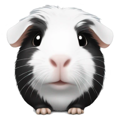 Guinea pig white black sticker