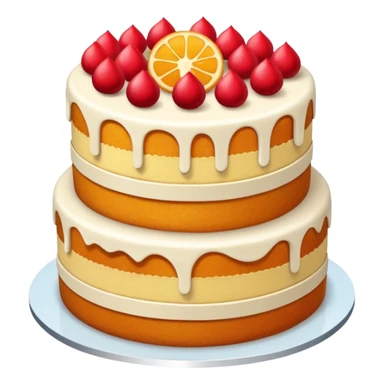 cake with separeated layer pieces sticker