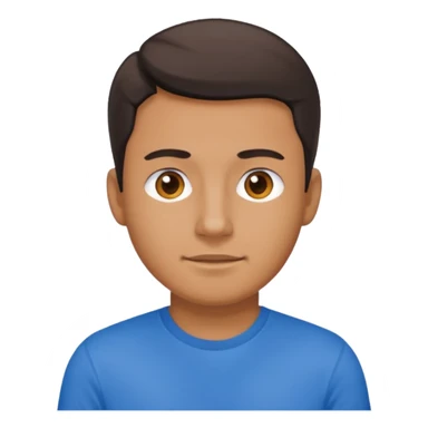 man walk with blue t-shirt  sticker