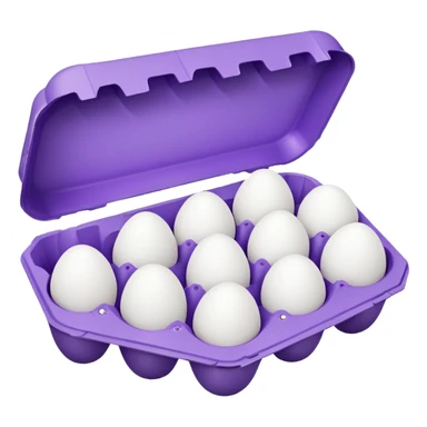 purple big egg carton sticker