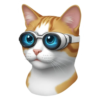 cat wear vr  sticker