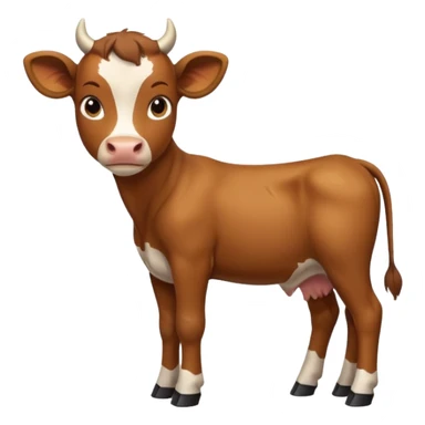 High resolution of A calf sticker