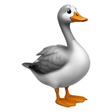 goose wearing a peanut  sticker